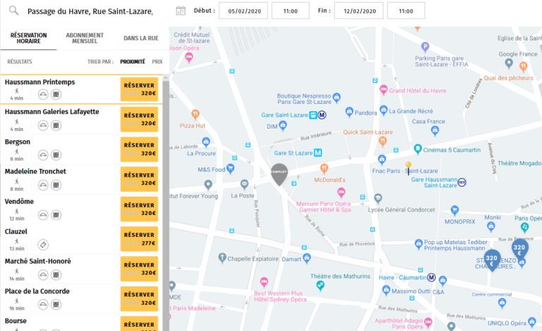 Enfin un bon plan dans le parking proche de la gare Saint-Lazare