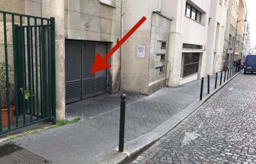 Parking Paris 20 Belleville rue Ramponeau