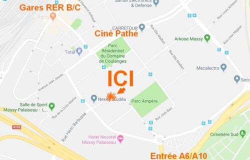 Parking sous-sol proche gares RER et TGV Massy Palaiseau jour ou mois