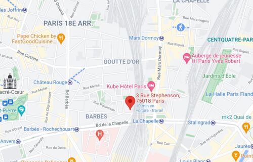 Parking moto couvert 3,5,7 rue Stephenson 75018 Paris
