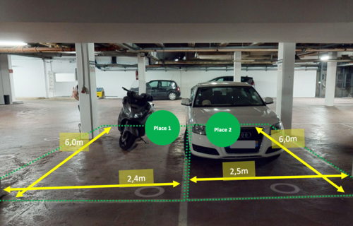 Location de 3 places de parking - Tour d'Asnières