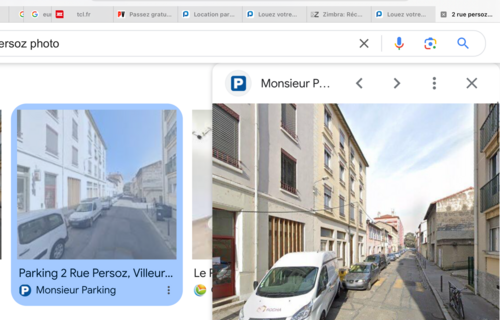 Loc.parking Couvert  Fermé au 2 rue Persoz À Villeurbanne.