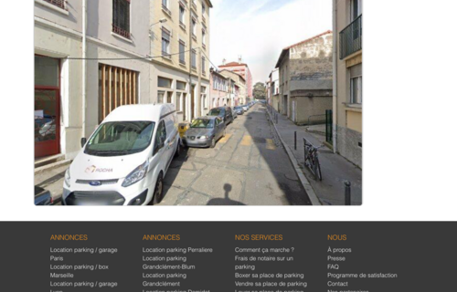 Loc.parking Couvert  Fermé au 2 rue Persoz À Villeurbanne.