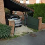 Parking allée privée sous carport